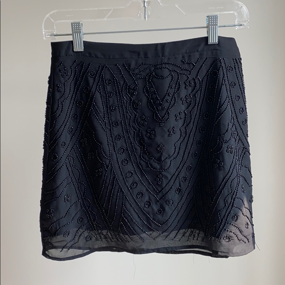 Beaded Black Skirt
